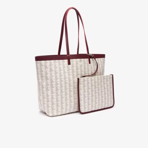 Lacoste Bags-Coated Canvas Monogram Tote