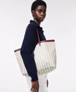 Lacoste Bags-Coated Canvas Monogram Tote