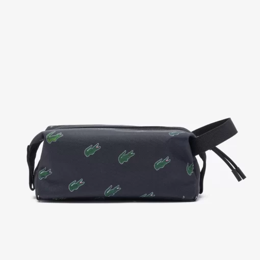 Lacoste Wallets & Small Leather Goods-Coated Canvas Printed Toiletry Bag