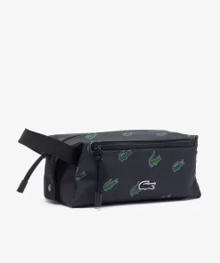 Lacoste Wallets & Small Leather Goods-Coated Canvas Printed Toiletry Bag