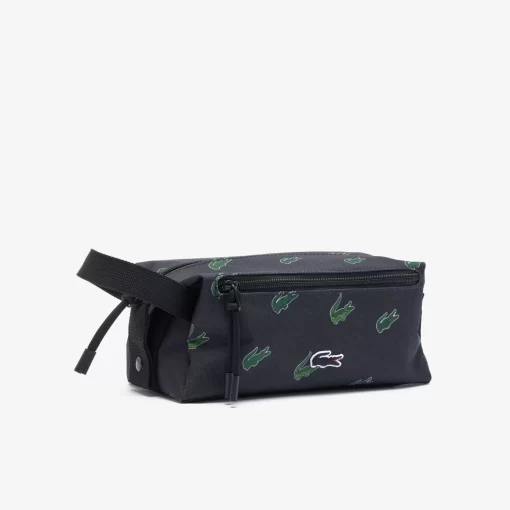 Lacoste Wallets & Small Leather Goods-Coated Canvas Printed Toiletry Bag