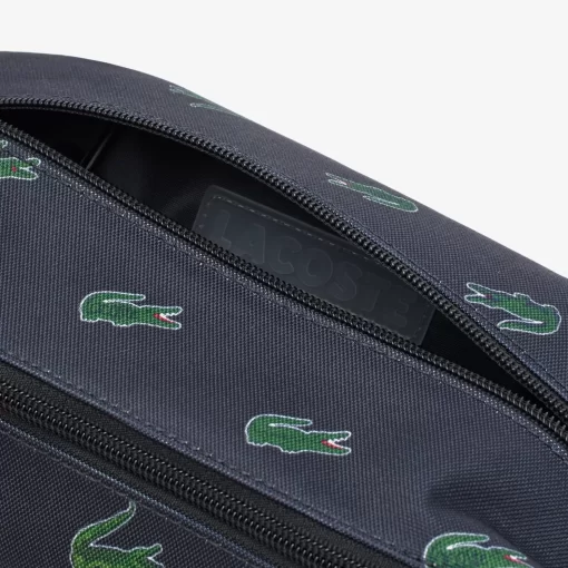 Lacoste Wallets & Small Leather Goods-Coated Canvas Printed Toiletry Bag