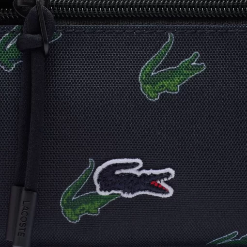 Lacoste Wallets & Small Leather Goods-Coated Canvas Printed Toiletry Bag