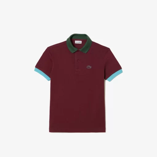 Lacoste Boy Clothing-Colourblock Cotton Pique Polo Shirt