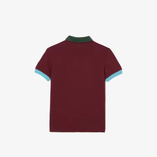 Lacoste Boy Clothing-Colourblock Cotton Pique Polo Shirt