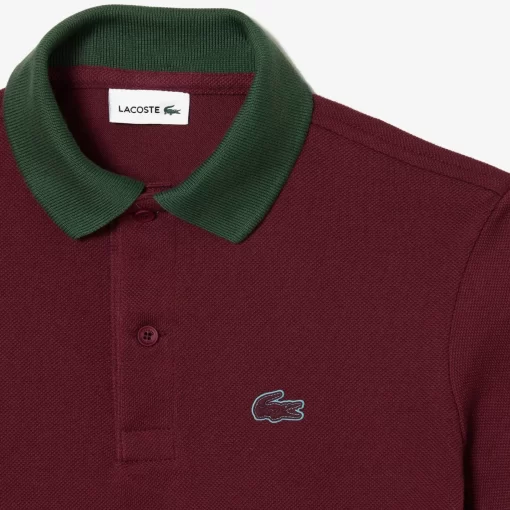 Lacoste Boy Clothing-Colourblock Cotton Pique Polo Shirt