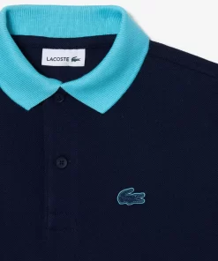 Lacoste Boy Clothing-Colourblock Cotton Pique Polo Shirt