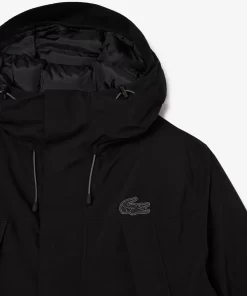 Lacoste Jackets & Coats-Colourblock Multipocket Hooded Parka