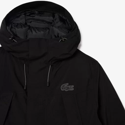 Lacoste Jackets & Coats-Colourblock Multipocket Hooded Parka