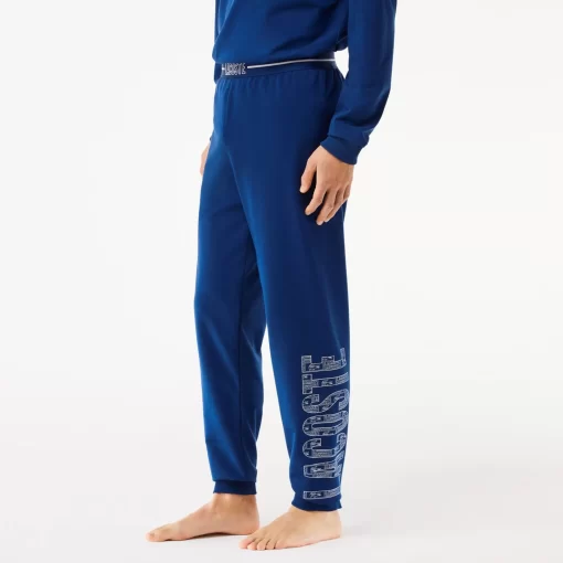 Lacoste Underwear & Lounge Wear-Contrast Branded Lounge Pants