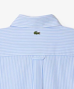 Lacoste Shirts-Contrast Branded Striped Shirt