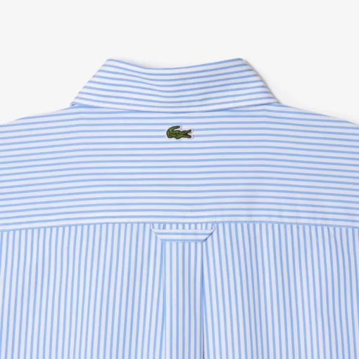 Lacoste Shirts-Contrast Branded Striped Shirt