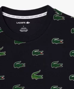 Lacoste Underwear & Lounge Wear-Contrast Branding Pyjamas Set