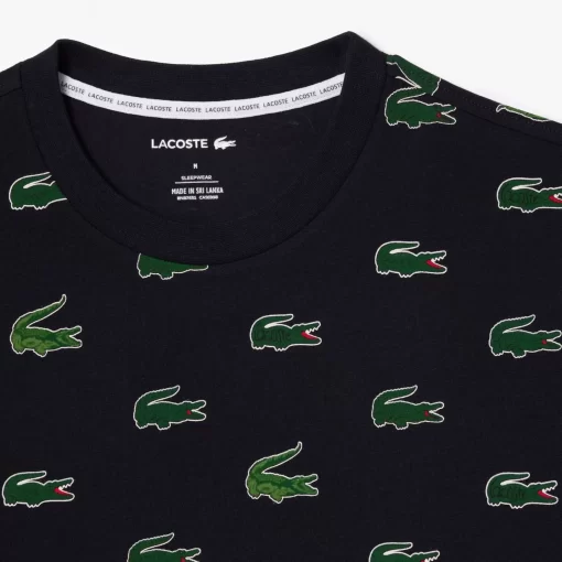 Lacoste Underwear & Lounge Wear-Contrast Branding Pyjamas Set