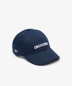 Lacoste Accessories-Contrast Croc Embroidered Cap