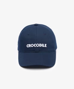 Lacoste Accessories-Contrast Croc Embroidered Cap