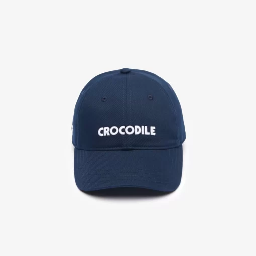 Lacoste Accessories-Contrast Croc Embroidered Cap