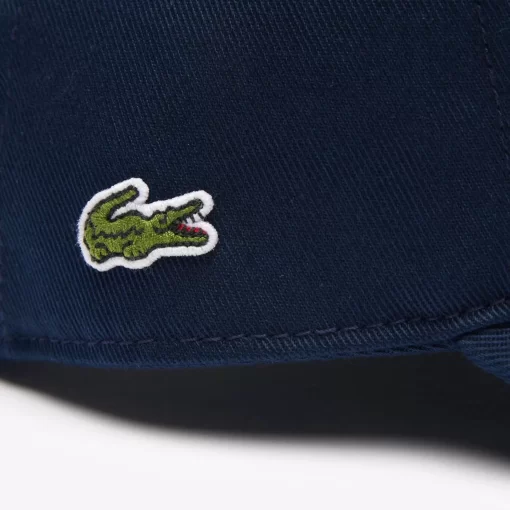 Lacoste Accessories-Contrast Croc Embroidered Cap