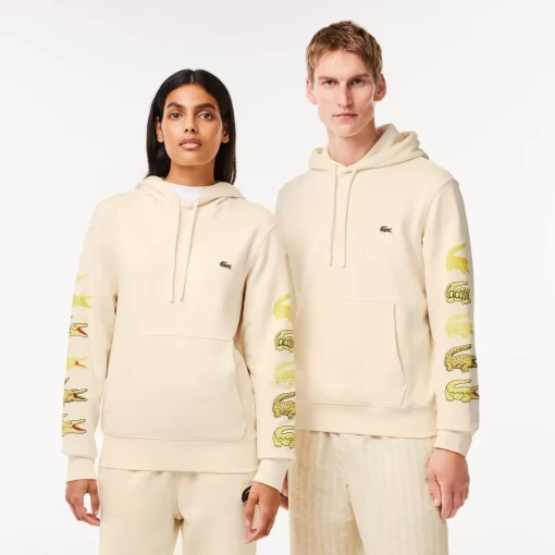 Lacoste Sweatshirts-Contrast Crocodile Hoodie