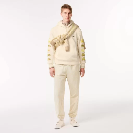 Lacoste Sweatshirts-Contrast Crocodile Hoodie