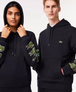 Lacoste Sweatshirts-Contrast Crocodile Hoodie