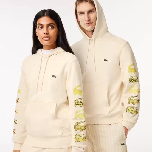 Lacoste Sweatshirts-Contrast Crocodile Hoodie