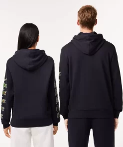 Lacoste Sweatshirts-Contrast Crocodile Hoodie