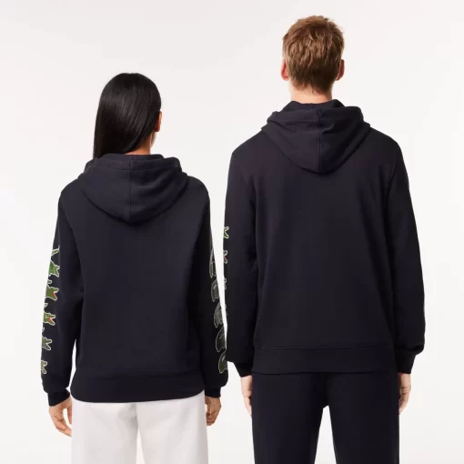 Lacoste Sweatshirts-Contrast Crocodile Hoodie