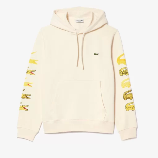 Lacoste Sweatshirts-Contrast Crocodile Hoodie