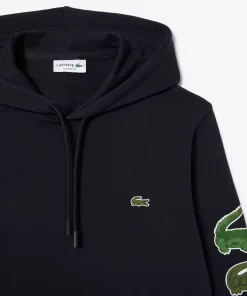 Lacoste Sweatshirts-Contrast Crocodile Hoodie