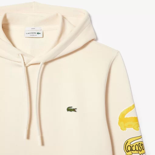 Lacoste Sweatshirts-Contrast Crocodile Hoodie