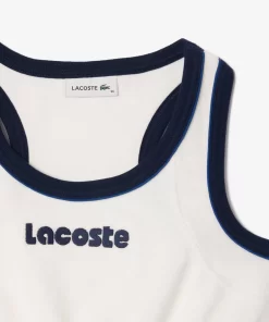 Lacoste T-Shirts-Contrast Embroidered Terry Bralette