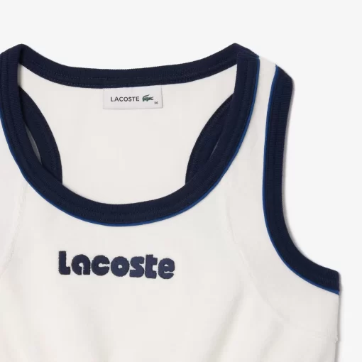 Lacoste T-Shirts-Contrast Embroidered Terry Bralette