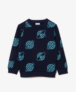 Lacoste Girl Clothing-Contrast Print Sweatshirt