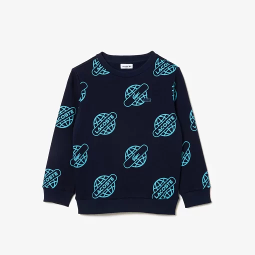 Lacoste Girl Clothing-Contrast Print Sweatshirt