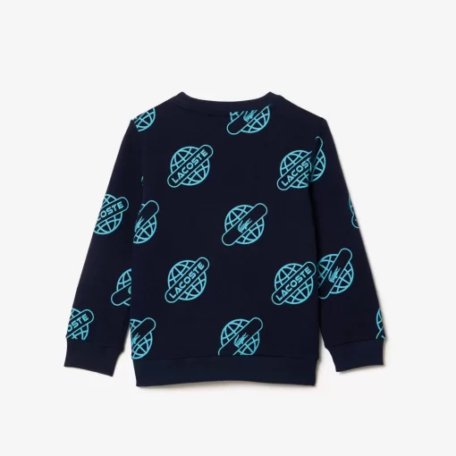 Lacoste Girl Clothing-Contrast Print Sweatshirt