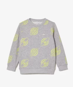 Lacoste Girl Clothing-Contrast Print Sweatshirt