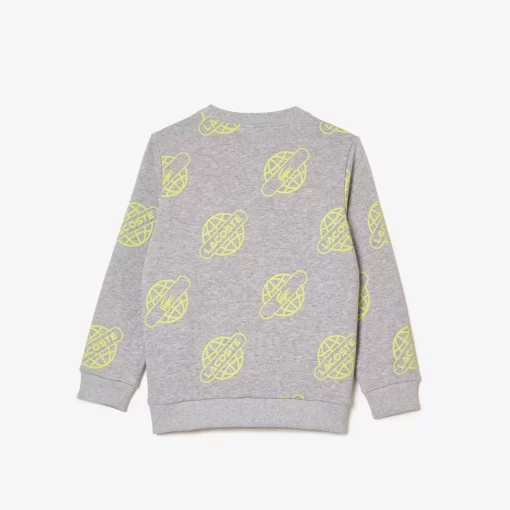 Lacoste Girl Clothing-Contrast Print Sweatshirt