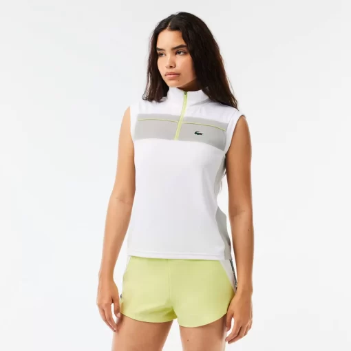 Lacoste Tennis-Contrast Ripstop Pique Tennis Ultra-Dry Polo Shirt