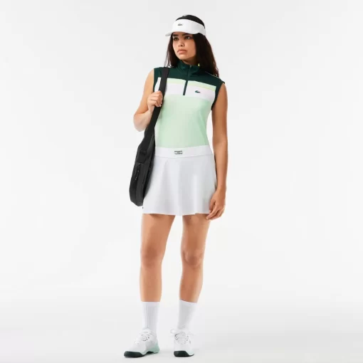 Lacoste Tennis-Contrast Ripstop Pique Tennis Ultra-Dry Polo Shirt