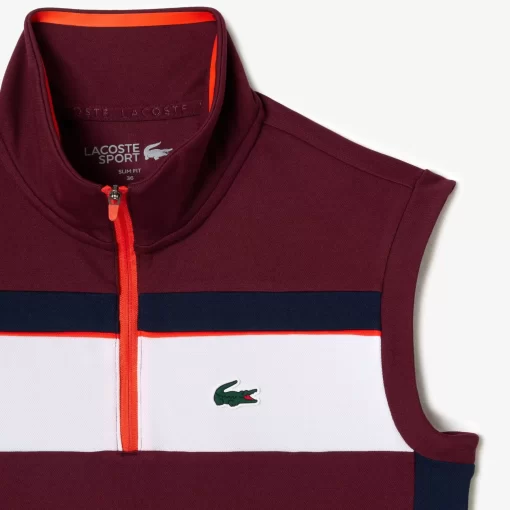 Lacoste Tennis-Contrast Ripstop Pique Tennis Ultra-Dry Polo Shirt