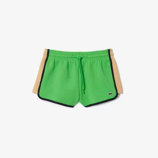 Lacoste Trousers & Shorts-Contrast Seam Double Sided Pique Shorts