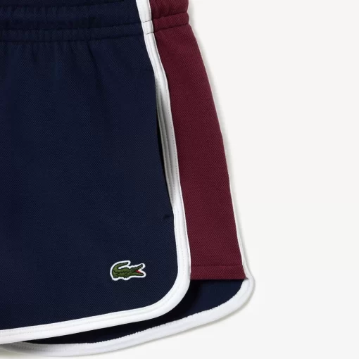 Lacoste Trousers & Shorts-Contrast Seam Double Sided Pique Shorts