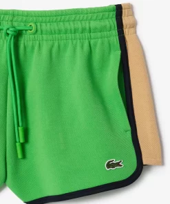 Lacoste Trousers & Shorts-Contrast Seam Double Sided Pique Shorts