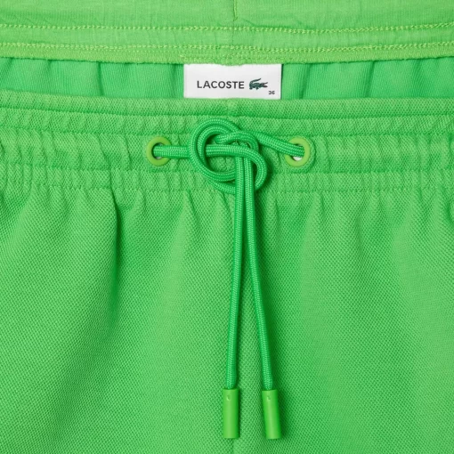 Lacoste Trousers & Shorts-Contrast Seam Double Sided Pique Shorts