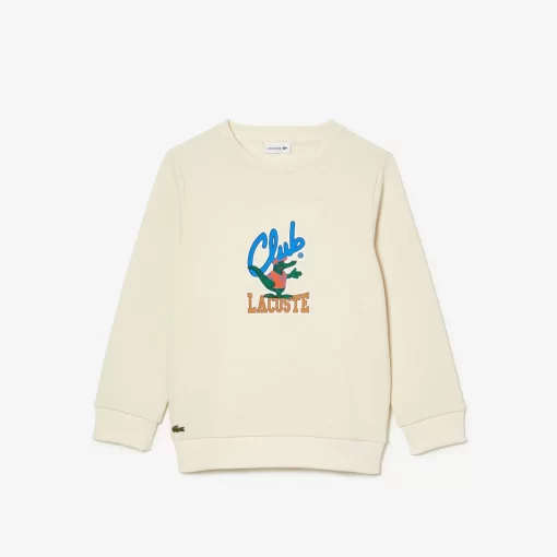 Lacoste Girl Clothing-Contrast Signature Print Sweatshirt