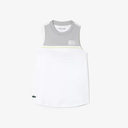 Lacoste Fitness & Training-Contrast Stretch Cotton Sport T-Shirt