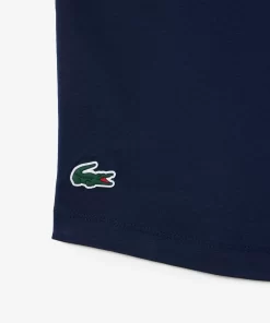 Lacoste Fitness & Training-Contrast Stretch Cotton Sport T-Shirt