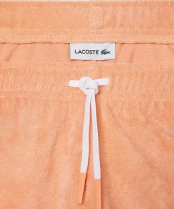 Lacoste Girl Clothing-Contrast Stripe Terry Shorts