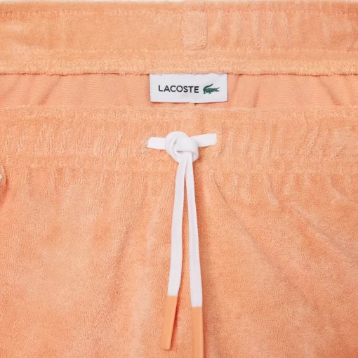 Lacoste Girl Clothing-Contrast Stripe Terry Shorts